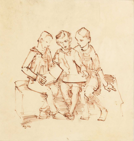 Три мальчика песня. Трое мальчиков рисунок. Три юноши рисунок. Три паренька рисунок. Живопись три парня в карандаше детский.