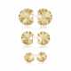 NO RESERVE | JAR GILT-TOPPED ALUMINUM 'LILY PAD' EARRINGS - photo 1