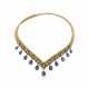 NO RESERVE | SAPPHIRE, EMERALD, DIAMOND AND GOLD NECKLACE - photo 1