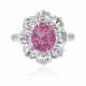 NO RESERVE | PINK SAPPHIRE AND DIAMOND RING - photo 1