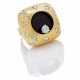 NO RESERVE | ONYX AND DIAMOND KINETIC RING - фото 1