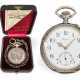 Taschenuhr: rare Longines Schützenuhr, Chronometer mit Originalbox und Originalpapieren, Winterthur, 1895 - photo 1