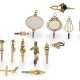 Uhrenschlüssel: kleine Sammlung seltener goldener Spindeluhrenschlüssel, ca. 1780-1850 - photo 1