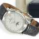 Armbanduhr: hochfeine große Vollkalender-Uhr mit Mondphase, Jaeger LeCoultre Ref.140.8.98S, Full-Set - photo 1