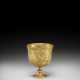 A FINELY ENGRAVED GILT-BRONZE STEM CUP - photo 1