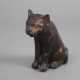 Antike Miniaturfigur einer Katze - фото 1