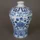 Blau-Weiß Vase in Meiping-Form - Foto 1