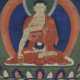 Thangka mit zentraler Darstellung des Buddha Shakyamuni - Foto 1
