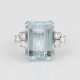 AQUAMARIN-RING MIT DIAMANTBESATZ - photo 1