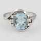 AQUAMARIN-RING MIT DIAMANTBESATZ - photo 1