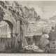 GIOVANNI BATTISTA PIRANESI 1720 Venedig - 1778 Rom 'VEDUTA INTERNA DELL'ATRIO DEL PORTICO DI OTTAVIA' - Foto 1