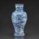 A VERY RARE AND SUPERBLY DECORATED BLUE AND WHITE `WEST LAKE` VASE, GUANYIN ZUN - photo 1
