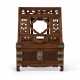 A HUANGHUALI DRESSING CASE WITH FOLDING MIRROR STAND - фото 1