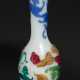 A FIVE-COLOR-OVERLAY WHITE GLASS BOTTLE VASE WITH CHILONG - photo 1