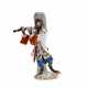 MEISSEN flute player from the monkey chapel, 20th c. - фото 1