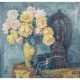 WISLICENUS, MAX (1861-1957), "Still life with roses in vase and Tibetan Buddha figure", - Foto 1