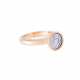 Solitaire ring with diamond of approx. 1.1 ct, - Foto 1