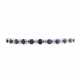 Bracelet with sapphires add. ca. 2,2 ct, and diamonds add. ca. 0,15 ct, - photo 1