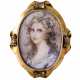 Historism brooch with portrait of a lady, - photo 1