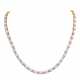 Necklace with 50 opals and 100 diamonds total ca. 1,5 ct, - фото 1