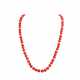 Chain of red coral balls 9 mm - photo 1