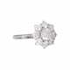 Ring with star rosette of diamonds total ca. 1,8 ct, - фото 1
