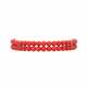 Bracelet 2 rows of coral beads 5 mm, - фото 1