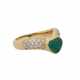 WEMPE ring with emerald and diamonds, - фото 1