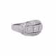 Ring with diamonds total ca. 0,60 ct, - Foto 1