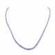 Faceted tanzanite necklace in size gradient - фото 1