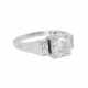 Art Deco ring with diamond approx. 1 ct, - фото 1