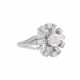 Ring with central diamond of ca. 0,75 ct, - фото 1