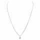 Chain and pendant with diamond ca. 1 ct, - фото 1