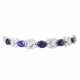 Bracelet with sapphires and diamonds - Foto 1