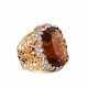 Ring with large citrine ca. 40 ct - photo 1