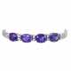 Bracelet with tanzanites - photo 1