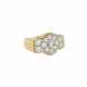 Ring with diamonds total ca. 1,4 ct, ca. WHITE - LGW (H- I)/VSI-SI, - Foto 1