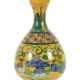 Suantouping-Vase China, naturfarbener Scherben/farbig gefasst - photo 1