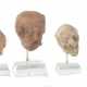 4 Tonköpfchen (Fragmente) Kopf des Flußgottes Acheloos,  griechisch - фото 1