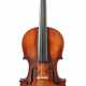 Geige mit 2 Bögen ca. um 1900-1930, auf innenliegendem Zettel bez.: ''Petrus Guarnerius Cremonensis filius Andrea fecit Mantuae sub tit Sanctae Teresiae 1699'' - фото 1