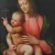 Kirchenmaler des 18./19. Jh. ''Maria mit Kind'', Darstellung der Muttergottes - photo 1