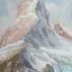 Monogrammist RW Landschaftsmaler des 20. Jh.. ''Matterhorn'', Blick auf die verschneiten Gipfel - фото 1