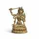 A GILT-BRONZE FIGURE OF MANJUSHRI - Foto 1