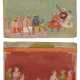 TWO ILLUSTRATIONS FROM A MAHABHARATA SERIES: KRISHNA ADMONISHING A THREATENING PRINCE AND A KING RECIEVING THREE KINGS AT COURT - фото 1