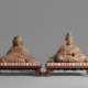A PAIR OF CARVED WOOD SCULPTURES OF HINA NINGYO - Foto 1
