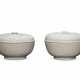 TWO LARGE DEHUA BOWLS AND COVERS - фото 1