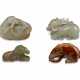 FOUR JADE CARVINGS OF ANIMALS - фото 1