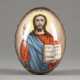 A PORCELAIN EASTER EGG Russian, mid 19th century Painted - фото 1