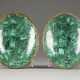 A PAIR OF MALACHITE BOWLS Russian, 19th century Of oval - Foto 1