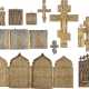 FOUR CRUCIFIXES, TETRAPTYCH, TRIPTYCH AND FOUR BRASS ICO - photo 1